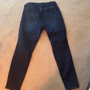Nine West Navy Pull-On Skinny Jeans
